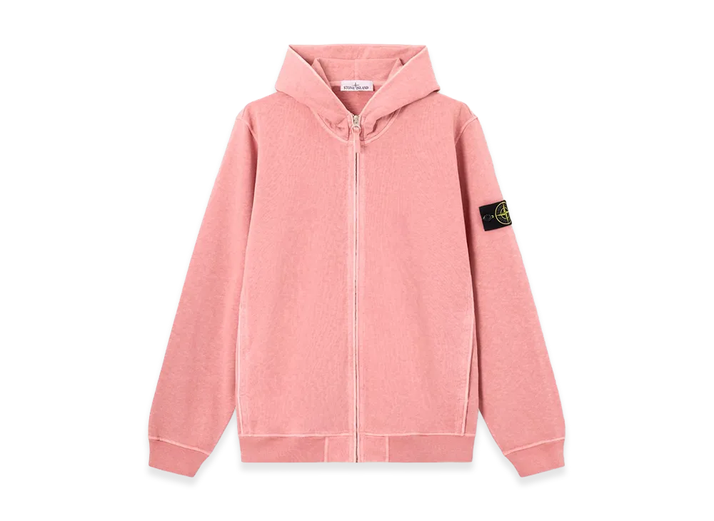 Stone Island 6100032 Malfile Fleece 'Old' Effect "Oleander"