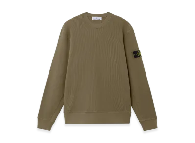 Stone Island 6100056 Organic Cotton Waffle Fleece "Military Green"