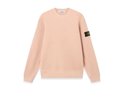 Stone Island 6100056 Organic Cotton Waffle Fleece "Plaster Pink"