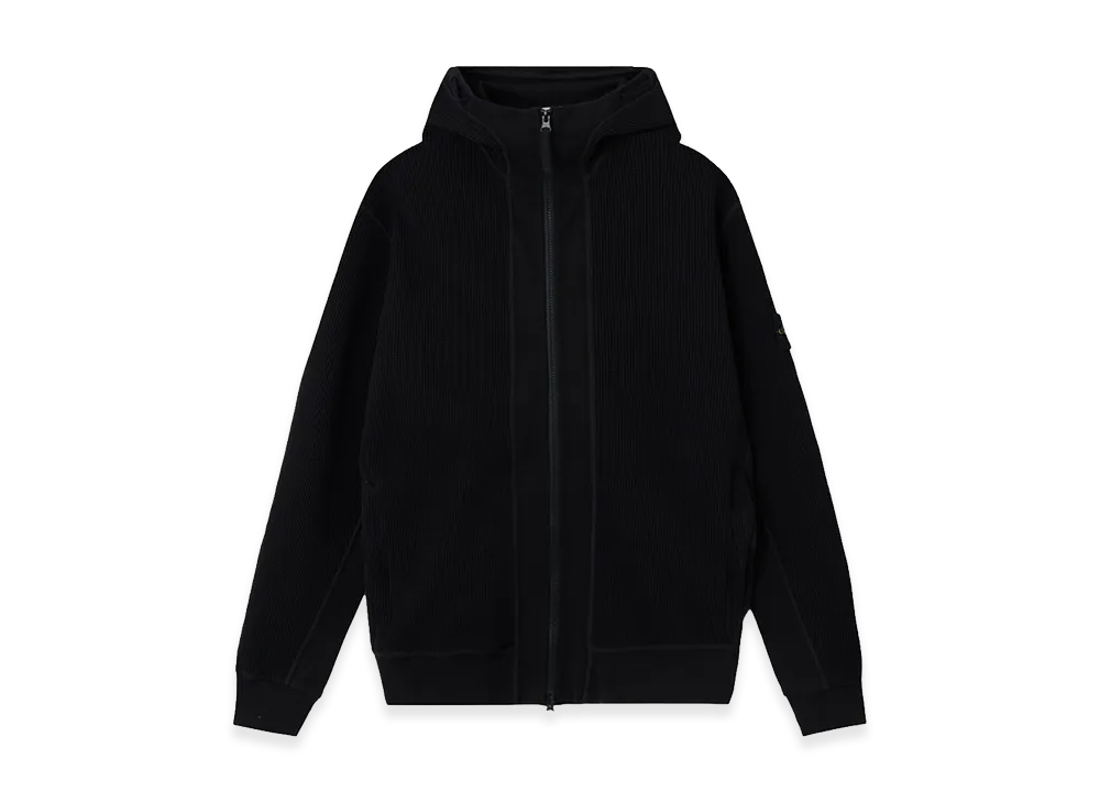 Stone Island 6100058 Organic Cotton Waffle Fleece "Black"