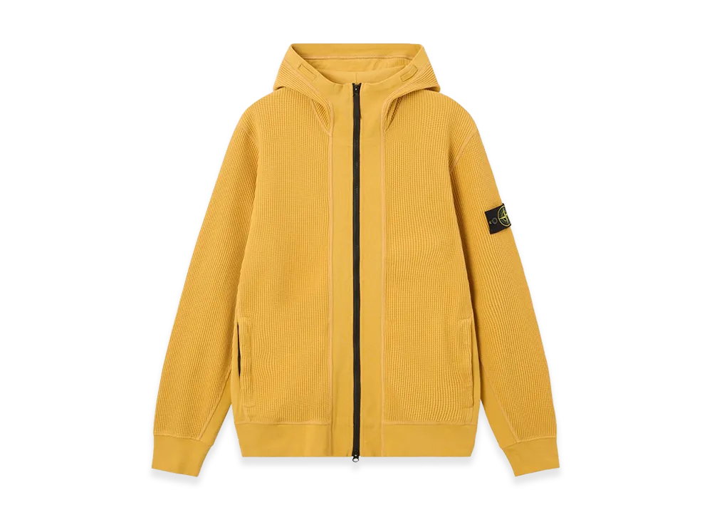 Stone Island 6100058 Organic Cotton Waffle Fleece "Mustard"