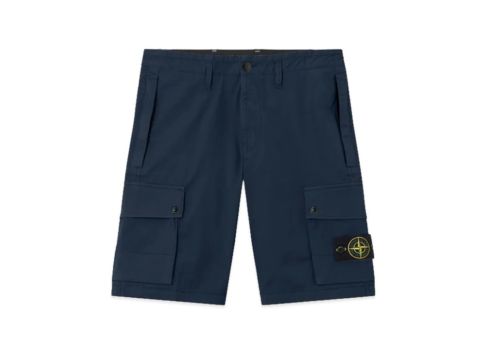 Stone Island L100019 Stretch Organic Cotton Twill "Navy Blue"