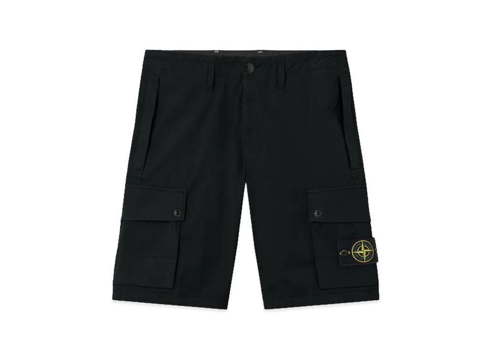 Stone Island L100019 Stretch Organic Cotton Twill "Black"