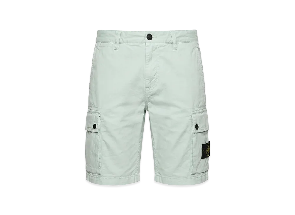 Stone Island Logo Stretch Cargo Shorts "Saxe"