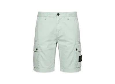 Stone Island Logo Stretch Cargo Shorts "Saxe"