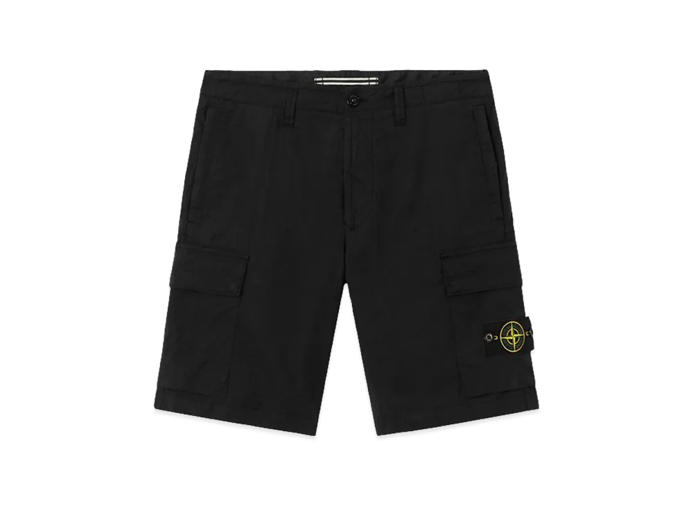 Stone Island L100020 Stretch Cotton Tela 'Paracadute' "Black"