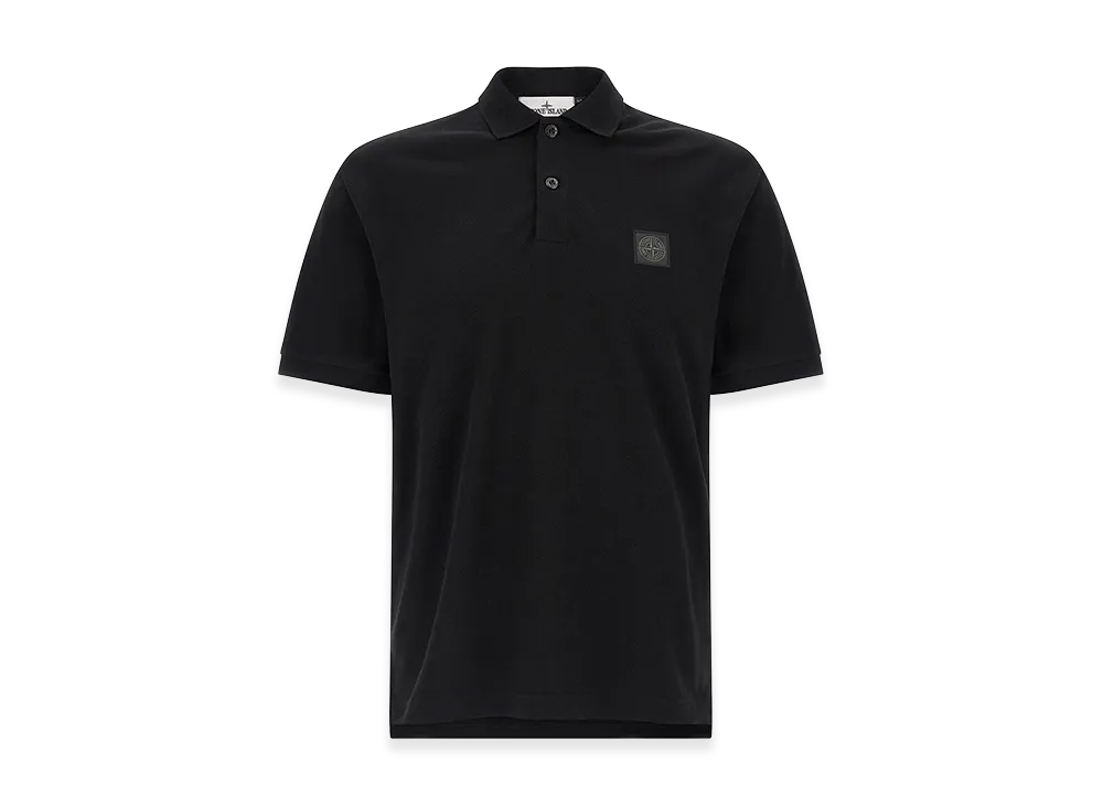 Stone Island 200002 Compass Logo Polo Shirt "Black"