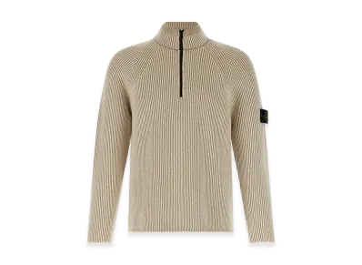 Stone Island 5100024 Ribbed Cardigan "Beige"