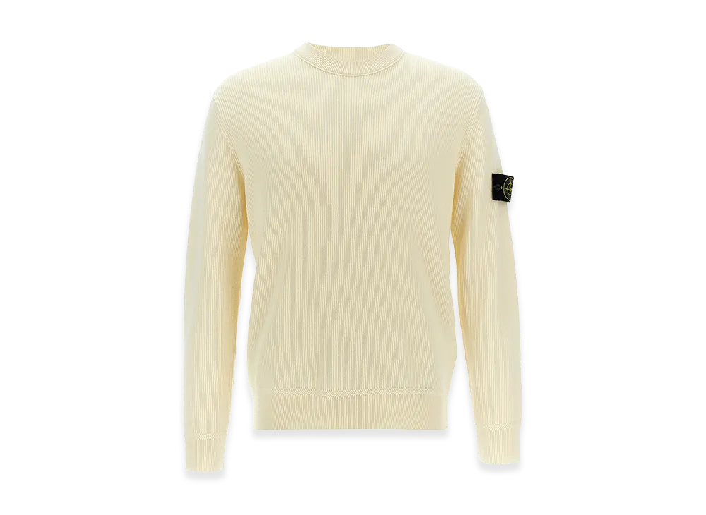 Stone Island 5100054 Logo Badge Sweater "White"