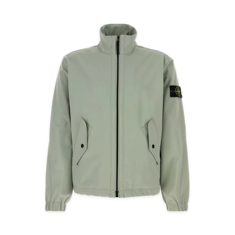 Stone Island Mint Stretch Polyester Jacket "Green"