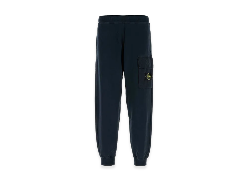 Stone Island Navy Blue Cotton Joggers "Blue"