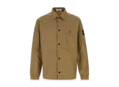 Stone Island Khaki Cotton Jacket "Green"