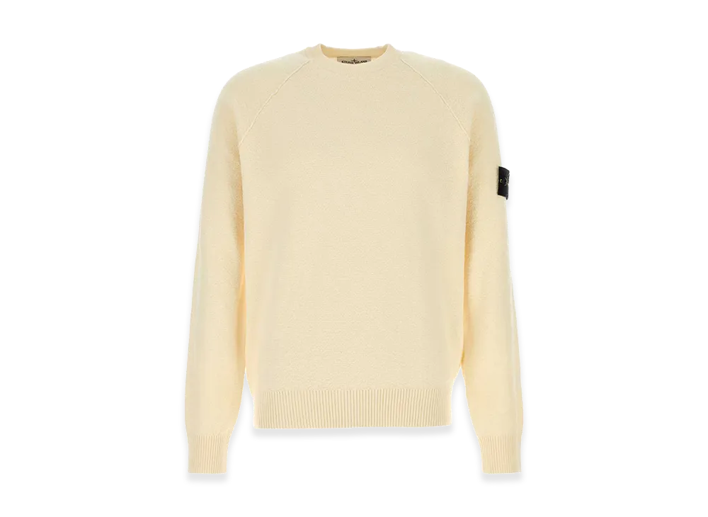 Stone Island Cream Cotton Sweater "Yellow"