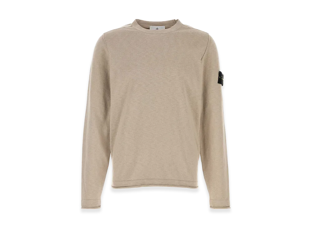 Stone Island Cappuccino Cotton Blend Sweater "Beige/Tan"