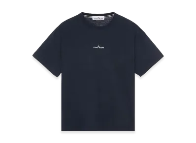 Stone Island Scratched Paint One Print T-Shirt "Navy"