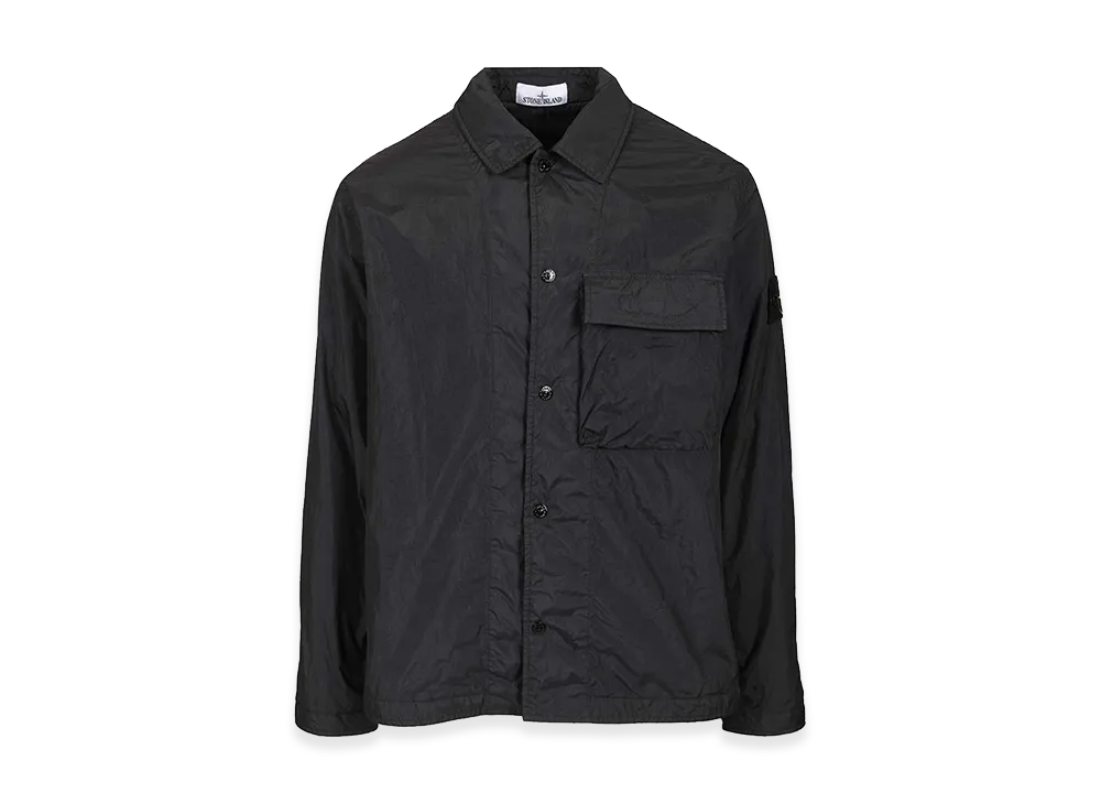 Stone Island Overshirt In Lightweight Recycled Nylon Reps "Blue"