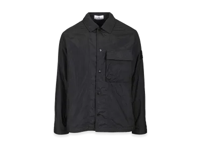 Stone Island Overshirt In Lightweight Recycled Nylon Reps "Blue"