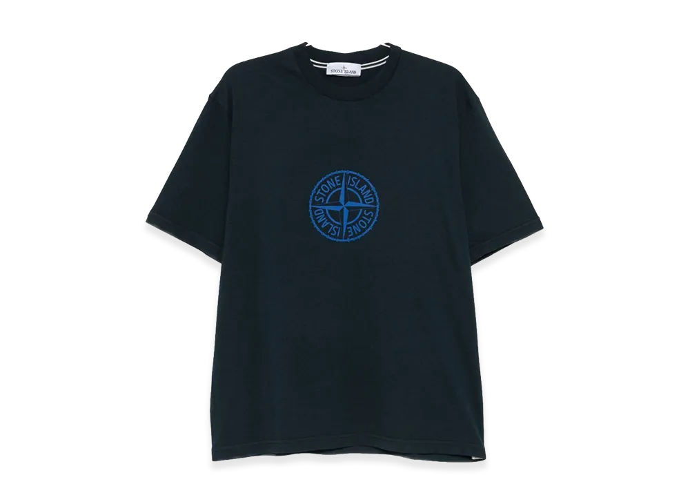 Stone Island `all Around Compass` Print Regular Fit T-Shirt "Blue"