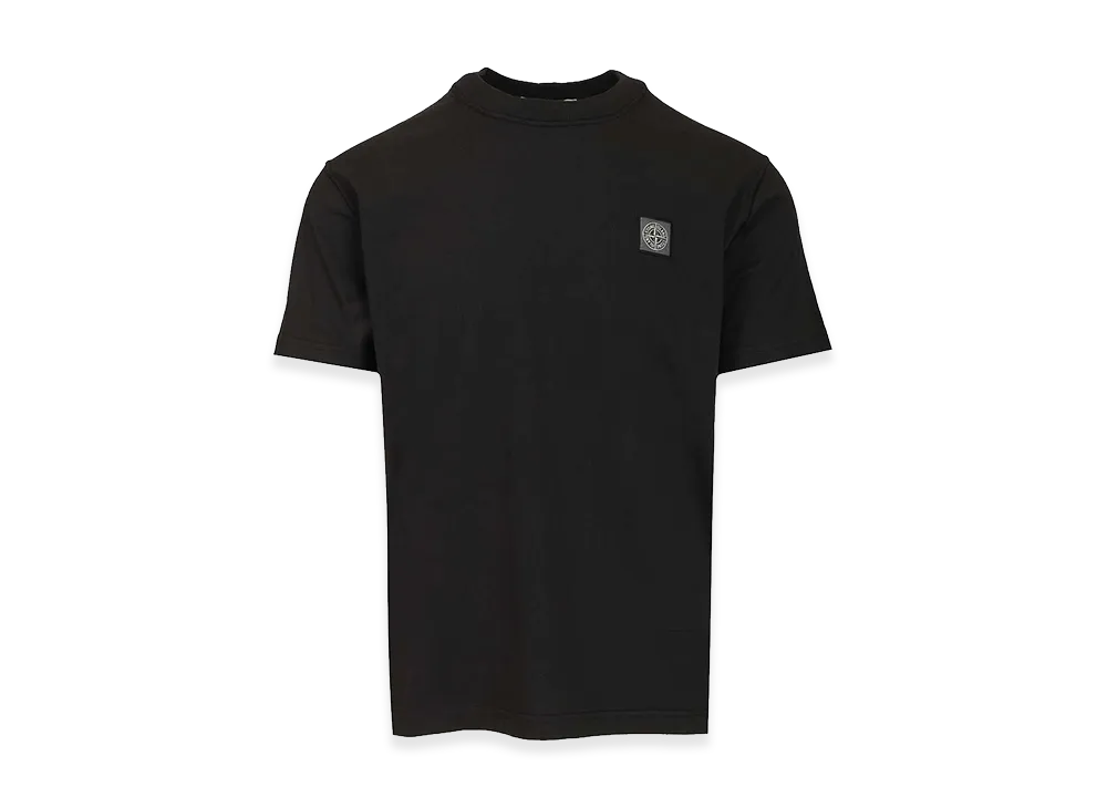 Stone Island Short-Sleeved T-Shirt In Organic Cotton Jersey "Black"