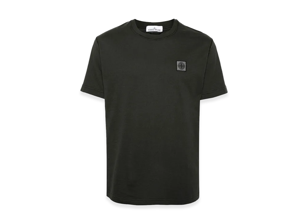 Stone Island Short-Sleeved T-Shirt In Organic Cotton Jersey "Grey"