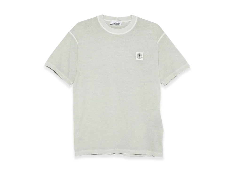 Stone Island Short-Sleeved T-Shirt In Organic Cotton Jersey "Green"