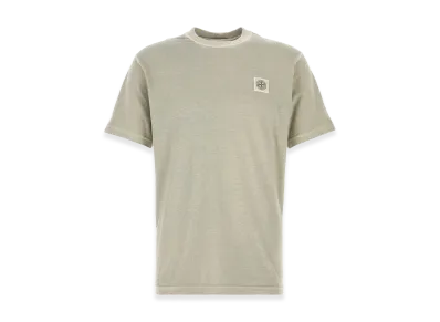 Stone Island Short-Sleeved T-Shirt In Organic Cotton Jersey "Grey"