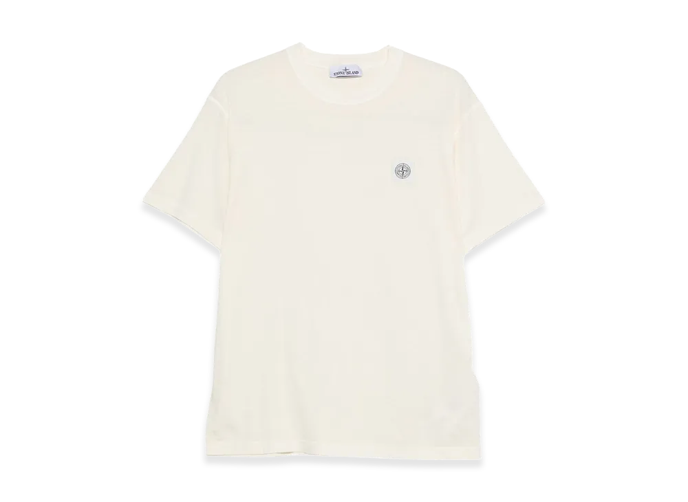 Stone Island Short-Sleeved T-Shirt In Organic Cotton Jersey "White"