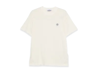 Stone Island Short-Sleeved T-Shirt In Organic Cotton Jersey "White"