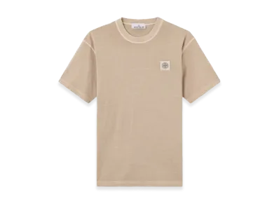 Stone Island Short-Sleeved T-Shirt In Organic Cotton Jersey "Beige"