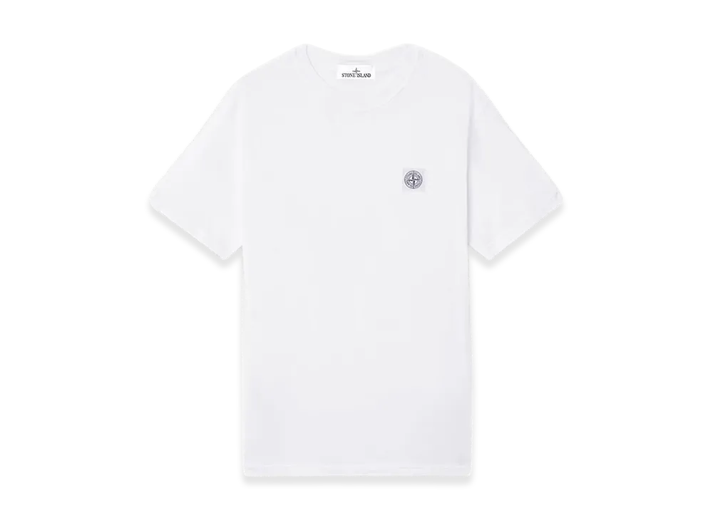Stone Island Short-Sleeved T-Shirt In Organic Cotton Jersey "White"