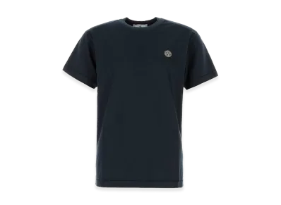 Stone Island Dark Blue Cotton T-Shirt "Blue"