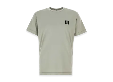 Stone Island Slim Fit Cotton Jersey T-Shirt With Compass Patch "Green"