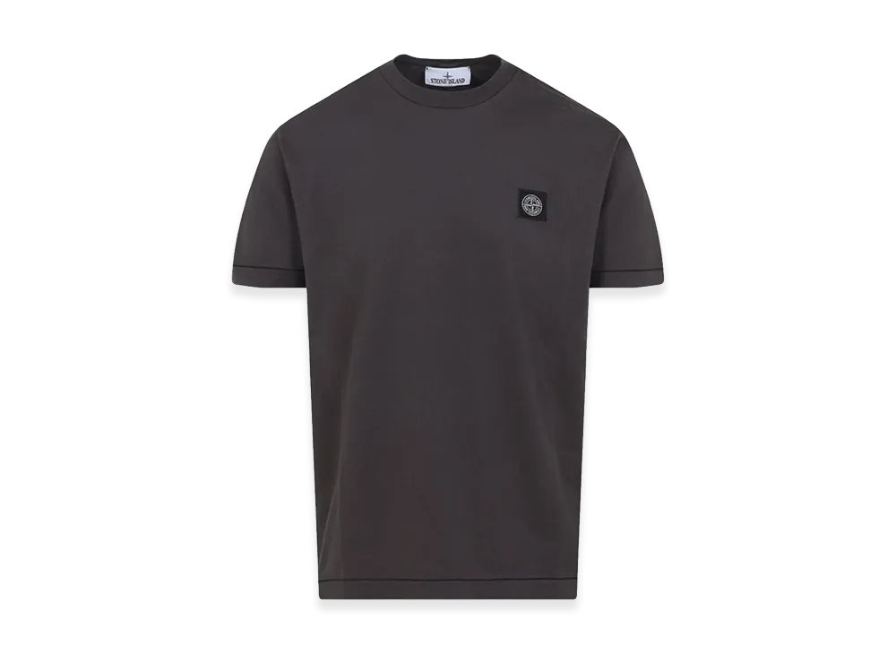 Stone Island Slim Fit Cotton Jersey T-Shirt With Compass Patch "Grey"