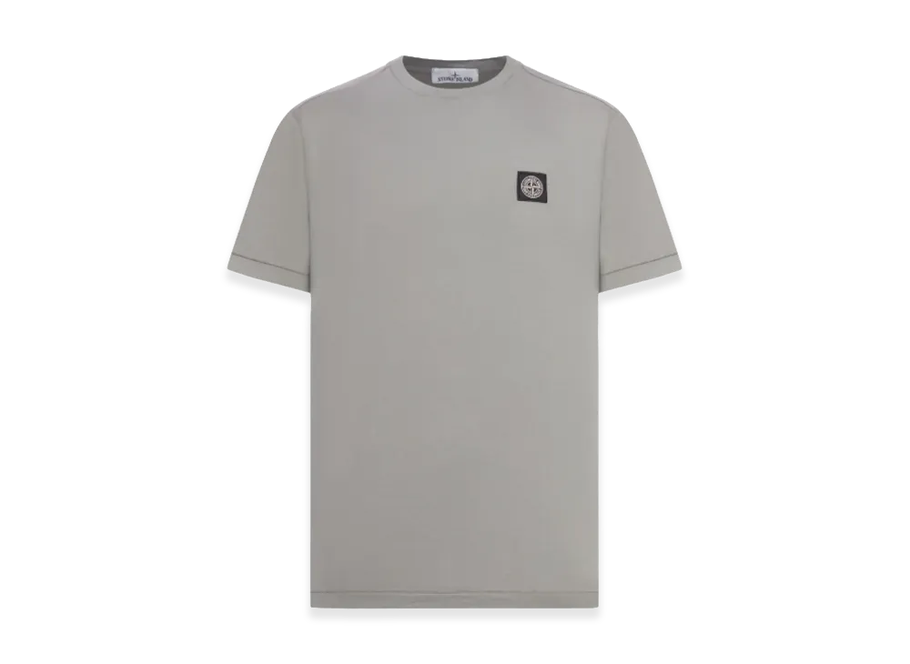 Stone Island Slim Fit Cotton Jersey T-Shirt With Compass Patch "Grey"