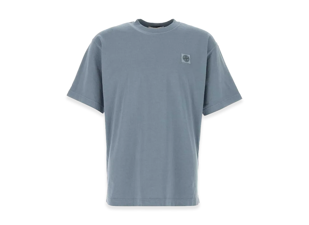 Stone Island Cotton T-Shirt "LightBlue"
