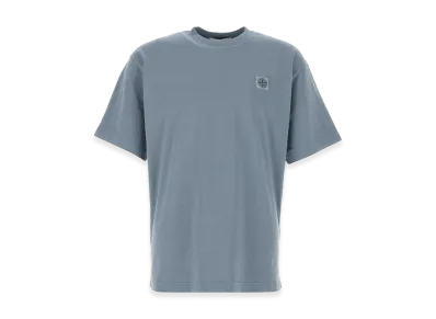 Stone Island Cotton T-Shirt "LightBlue"