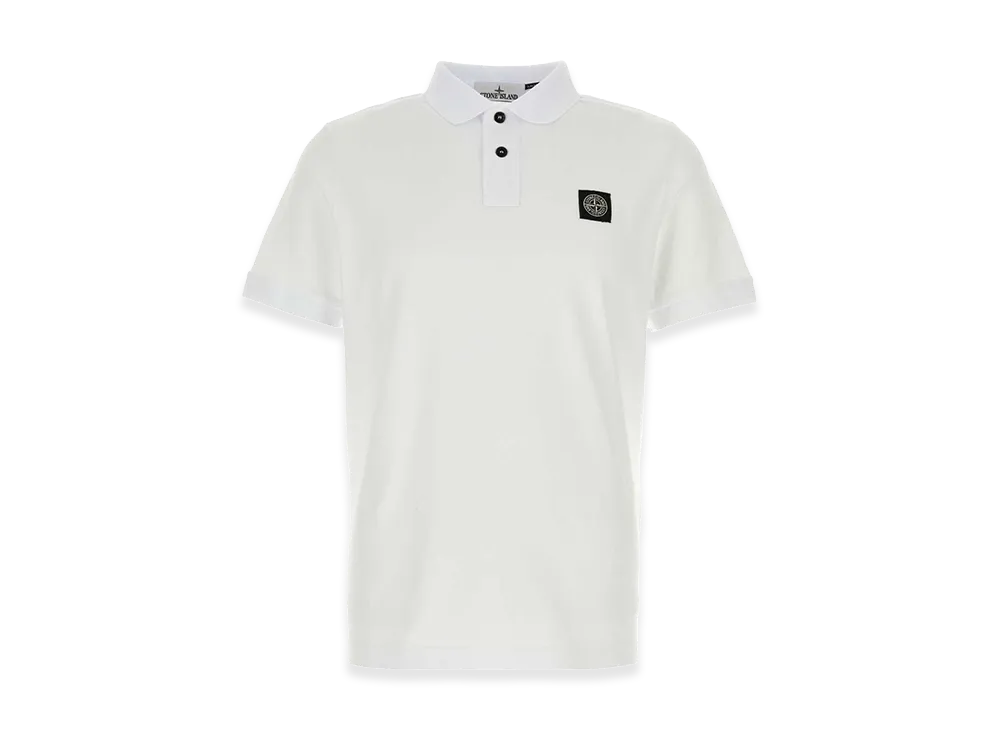 Stone Island Stretch Piquet Polo Shirt "White"