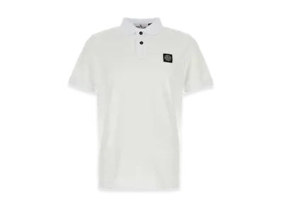 Stone Island Stretch Piquet Polo Shirt "White"