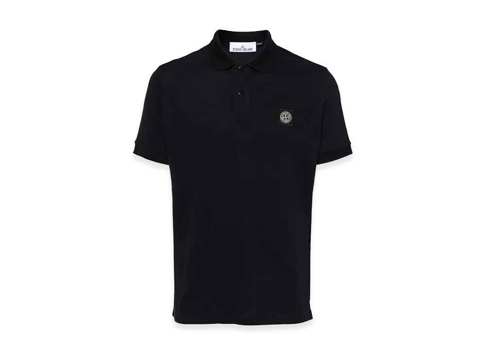 Stone Island Slim Fit Cotton Pique Polo Shirt "Blue"