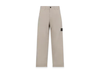 Stone Island Organic Cotton Ripstop Chino Trousers "Beige"