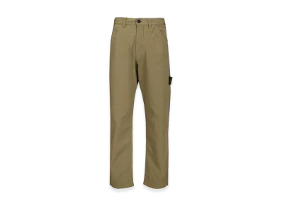Stone Island Organic Cotton Ripstop Chino Trousers "Green"
