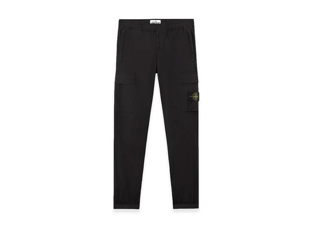 Stone Island Cotton Canvas Cargo Pants "Black"