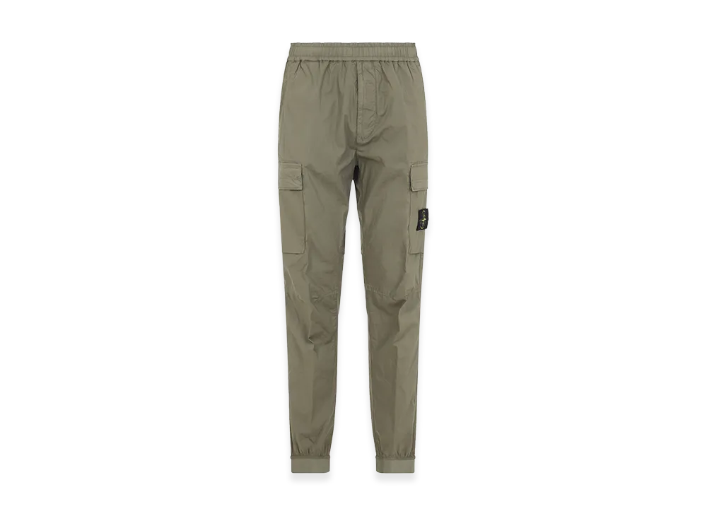 Stone Island Cotton Canvas Cargo Pants "Green"