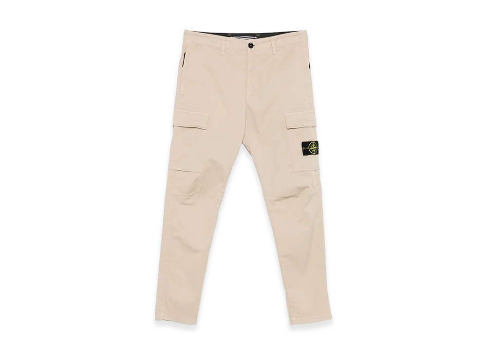 Stone Island Stretch Cotton Twill Cargo Pants "Beige"