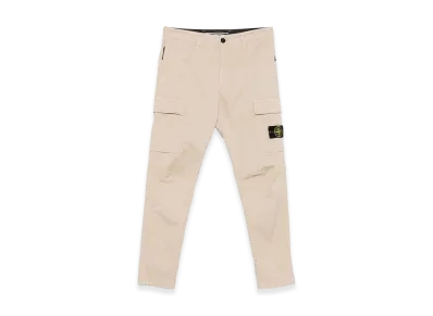 Stone Island Stretch Cotton Twill Cargo Pants "Beige"