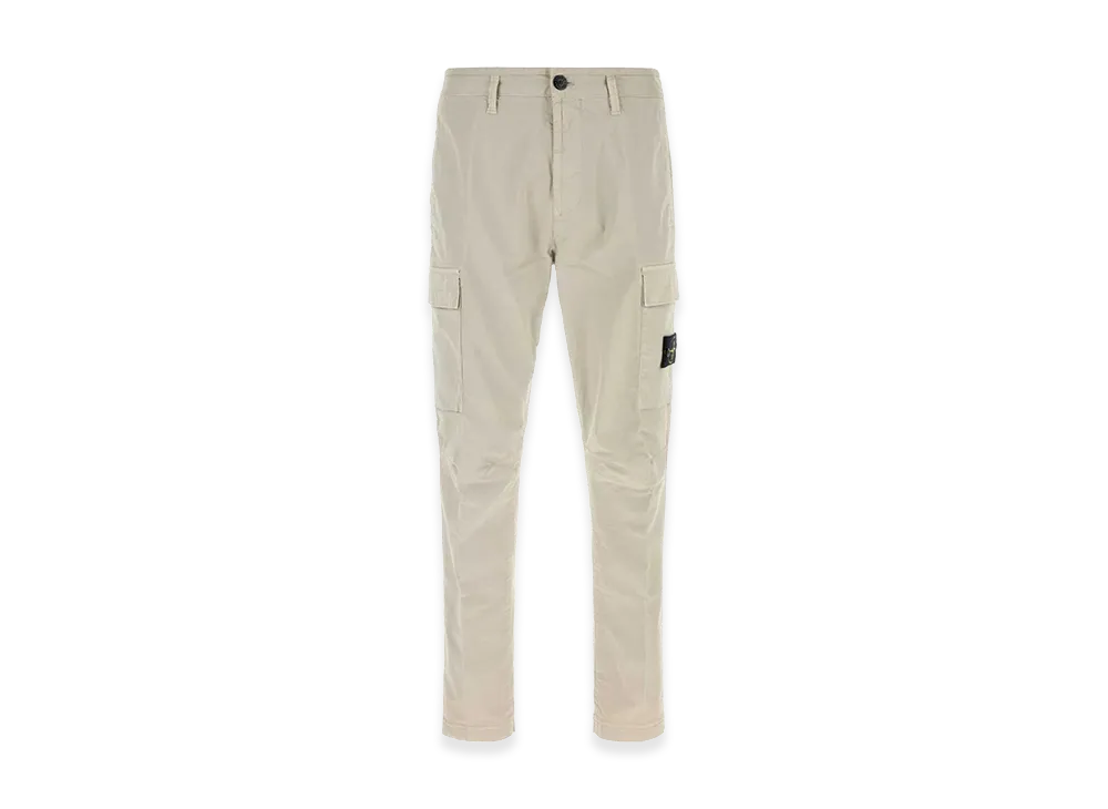 Stone Island Sand Stretch Cotton Cargo Pant "Grey"