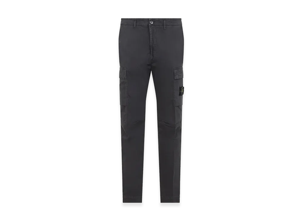 Stone Island Cargo Trousers In Broken Cotton Twill "Grey"