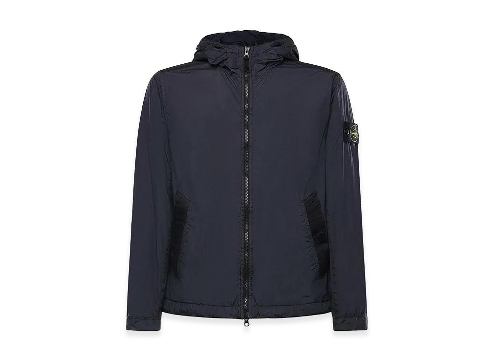 Stone Island Nylon Rep Jacket With Logo "Blue"