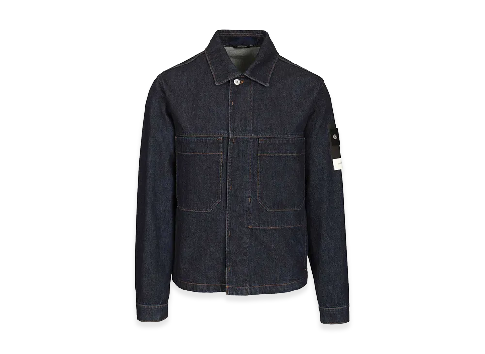 Stone Island Denim Coach Jacket "Blue"