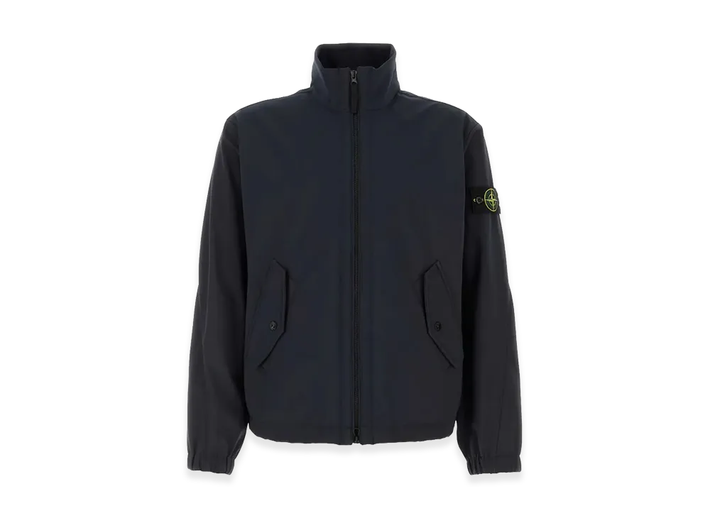 Stone Island Water And Wind Resistant Stand Collar Jacket "Blue"